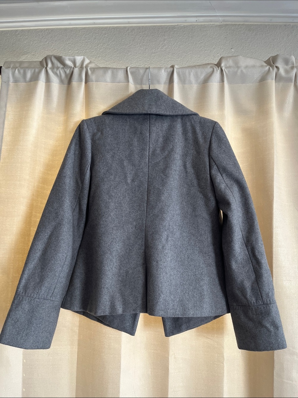 Women’s Merona Charcoal Gray Double-Breasted Pea Coat - Picture 10 of 10